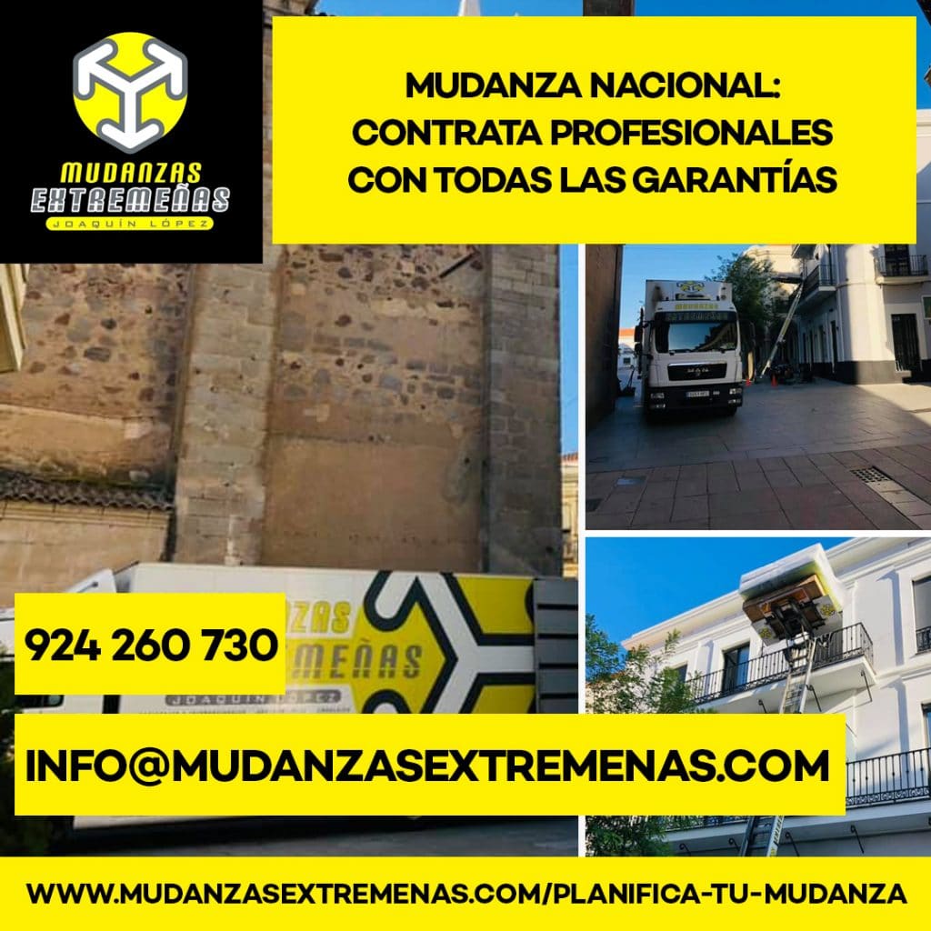 Mudanzas Extremeñas - mudanzas nacionales- MUDANZAS NACIONALES ESPAÑA