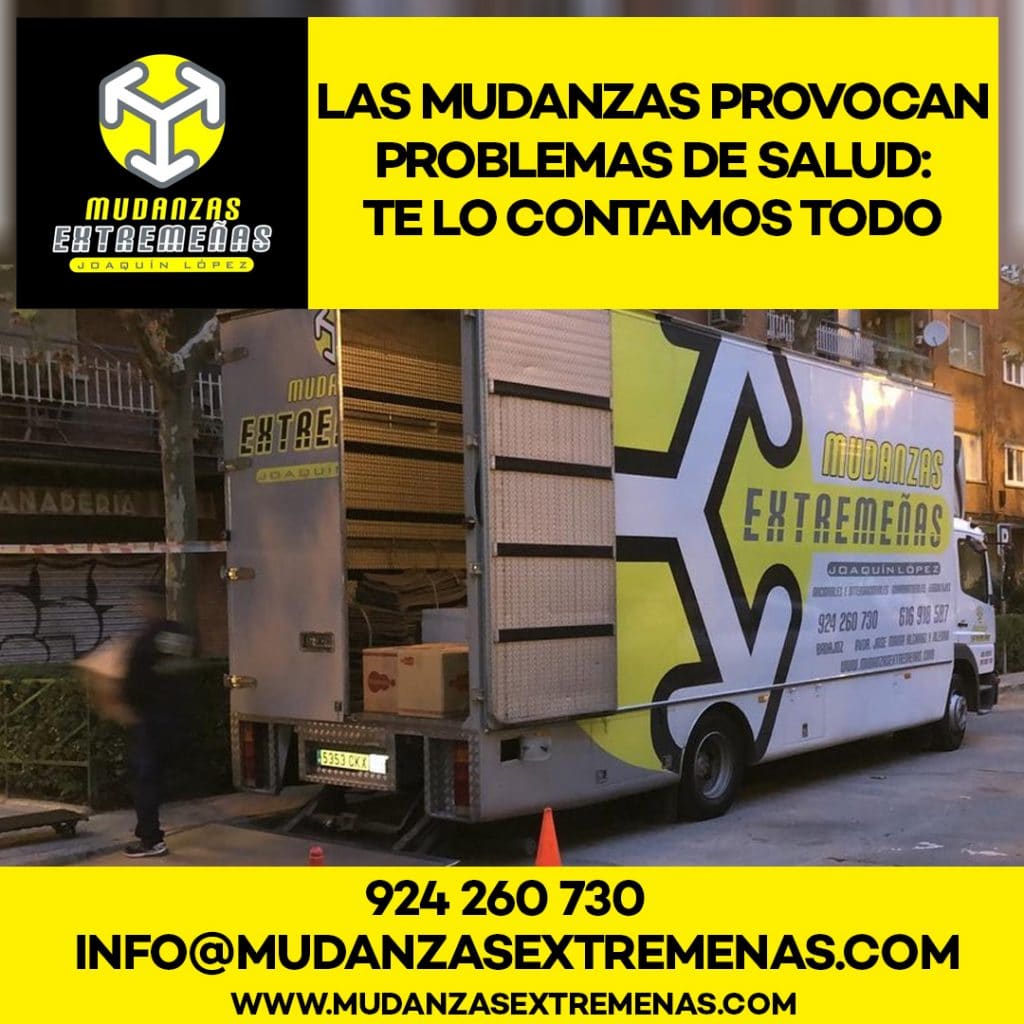 Mudanzas en Badajoz - Mudanzas en Mérida - Mudanzas en Extremadura - MUDANZAS PROVOCAN PROBLEMAS DE SALUD