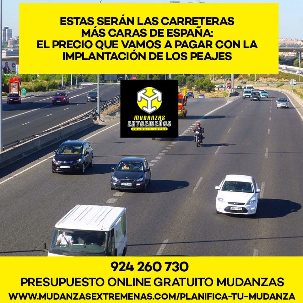 EMPRESA DE MUDANZAS - PEAJES MAS CAROS EN ESPAÑA