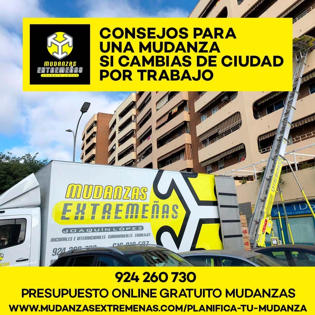 EMPRESA DE MUDANZAS - CONSEJOS PARA UNA MUDANZA SI CAMBIAS DE CIUDAD POR TRABAJO