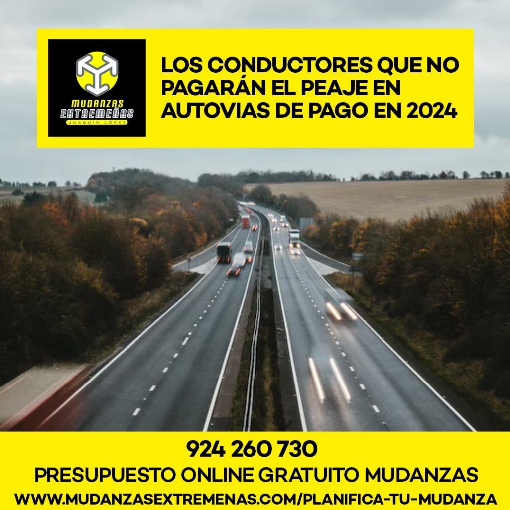 EMPRESA DE MUDANZAS - LOS CONDUCTORES QUE NO PAGARÁN EL PEAJE EN AUTOVIAS DE PAGO EN 2024 -unsplash matt seymour