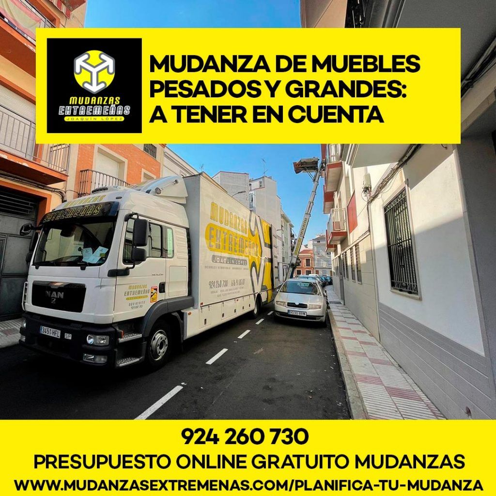 EMPRESA DE MUDANZAS - Mudanza de muebles pesados y grandes a tener en cuenta