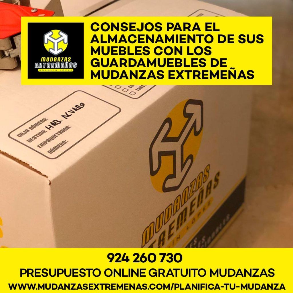 EMPRESA DE MUDANZAS - CONSEJOS PARA EL ALMACENAMIENTO DE SUS MUEBLES CON LOS GUARDAMUEBLES DE MUDANZAS EXTREMEÑAS